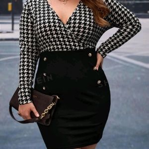 Houndstooth Dress